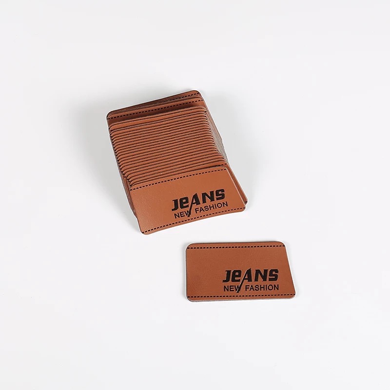 pu leather label for pants