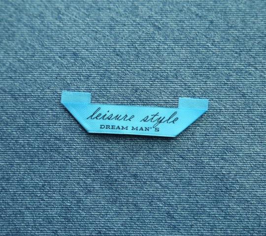 high density premium branded garment custom woven label with logo for textile products