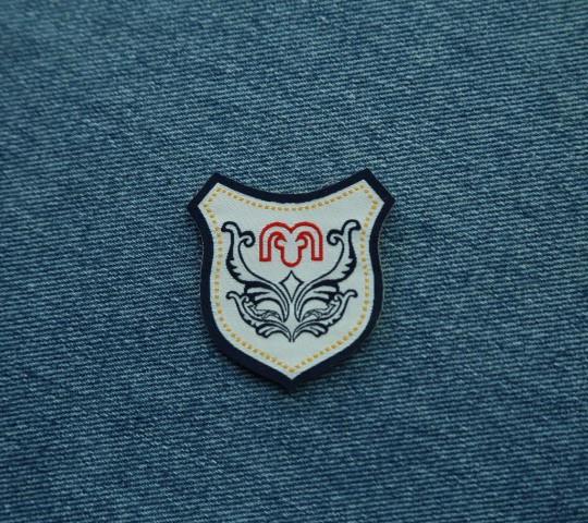 laser cut woven patch