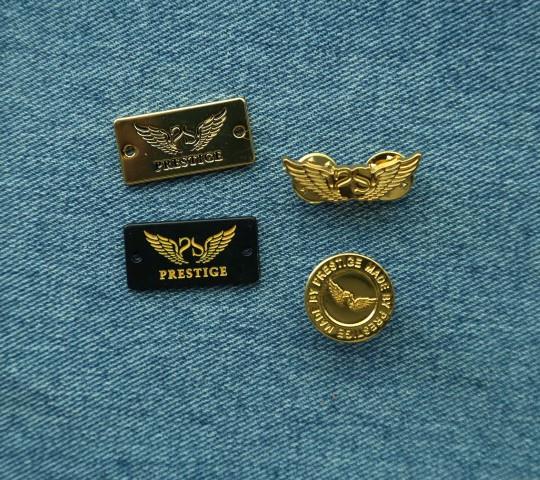 Custom Full Set Brand Logo Metal Tag