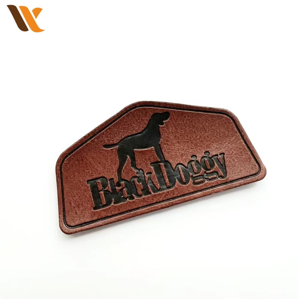 Manufacture Custom Embossed Leather Label 2
