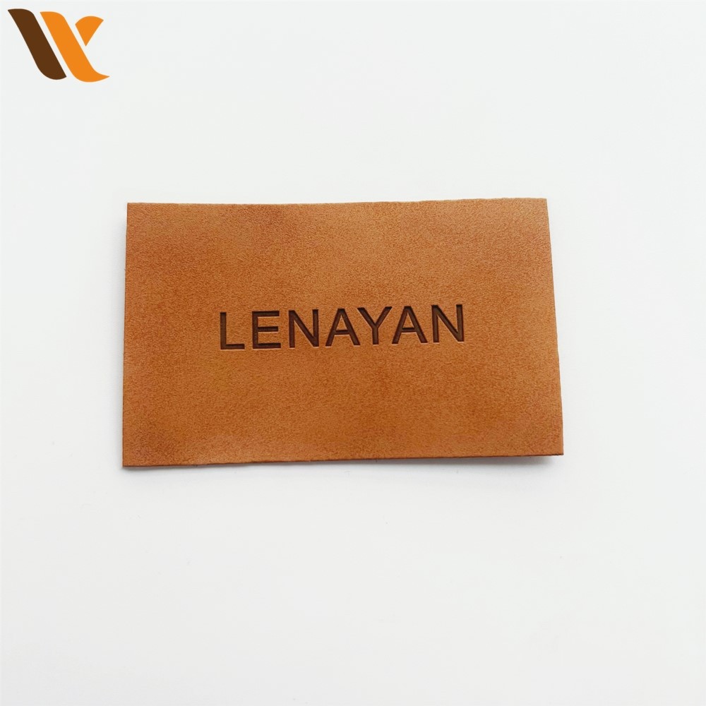 Beautiful Popular Rectangular Leather Label
