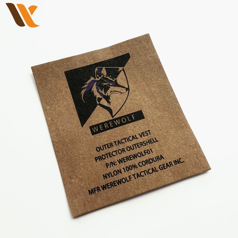 Custom Jeans Kraft Paper Leather Labels 2