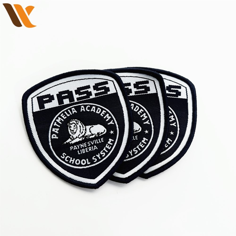 Custom Black Club Woven Patches For Clothes 2