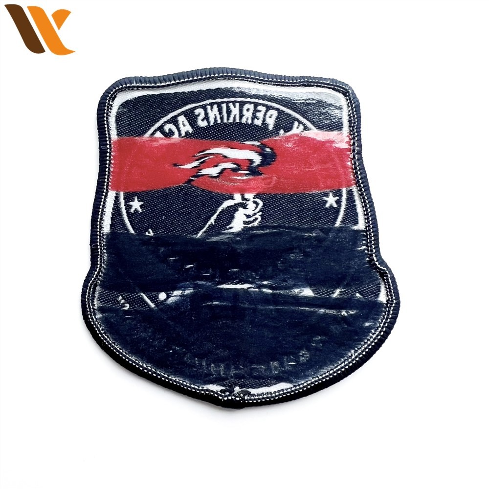 Elegant White College Garment Woven Patches 3