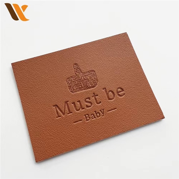 Custom Cheap Embossed Fake PU Leather Patch