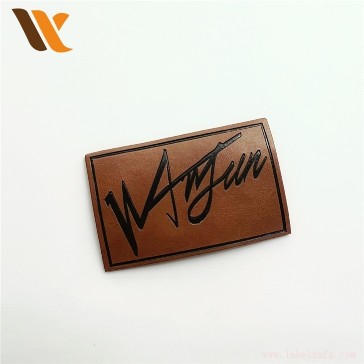 Custom Design Luxury Real Leather Label Patch