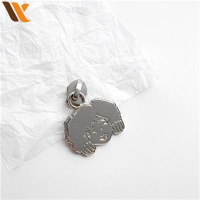 Cartoon Girl Shaped Metal Zipper Puller
